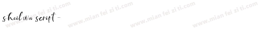 sheilova script字体转换